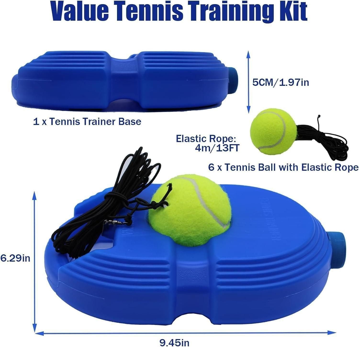 ElitePro Solo Tennis Trainer Rebound Ball with Premium String