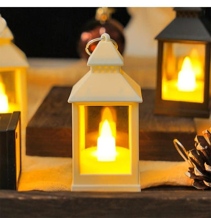 AURA NOCTURNE – Artisanal LED Hanging Lanterns (Set of 2)