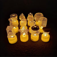 Luminous Diwali Lantern Collection – Set of 6 Artisanal LED Ornaments