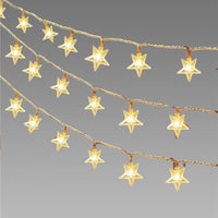 Serial String Star Lights for Decoration