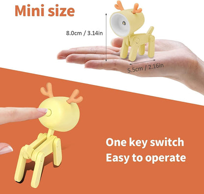 LUMINA CERF – Artisan Deer Silhouette LED Desk Luminaire