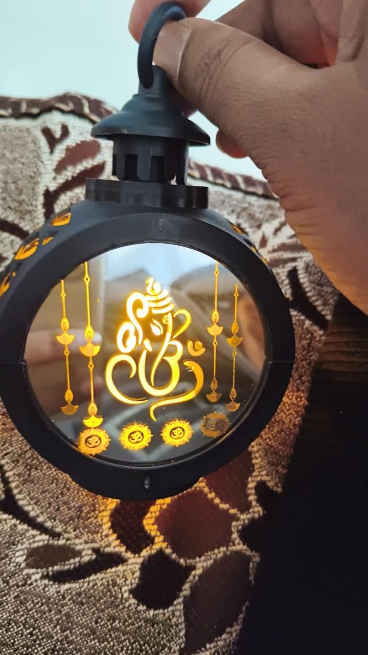 Aura Diya Lumina – Artisanal Ganesh Ji Lantern of Abundance