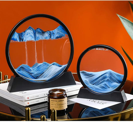 AQUA FLUX Kineticscape – Artisanal 3D Seascape Meditation Sculpture