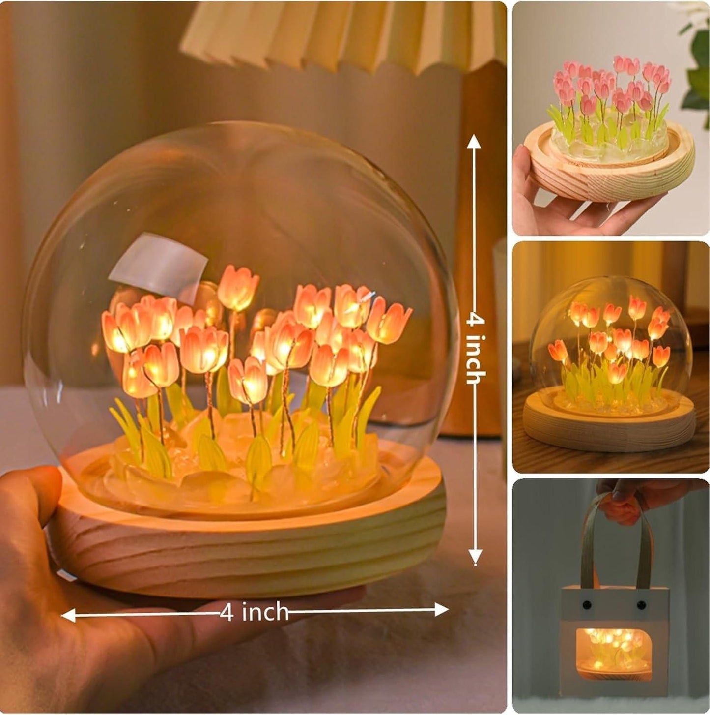 LUMINA BLOOM – Artisanal Touch-Activated Table Luminaire