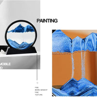 AQUA FLUX Kineticscape – Artisanal 3D Seascape Meditation Sculpture