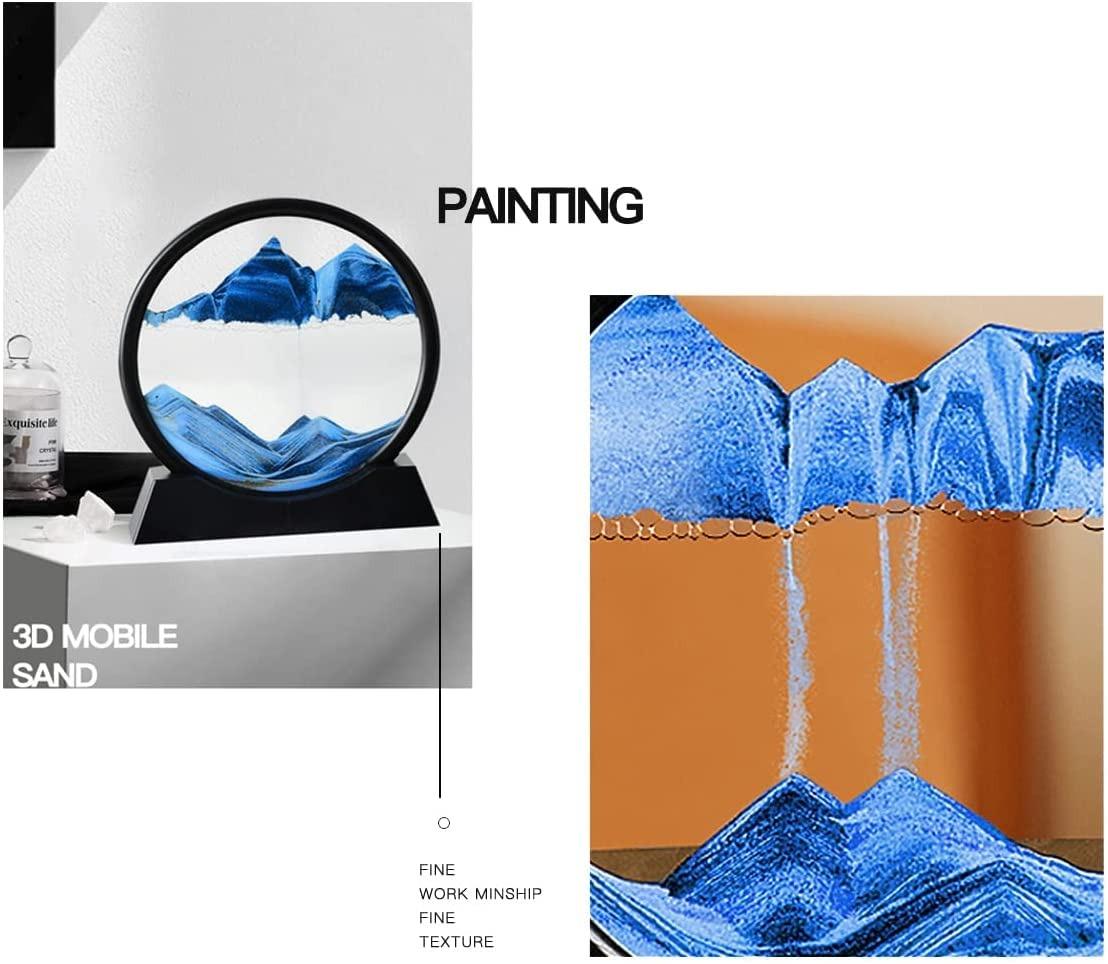 AQUA FLUX Kineticscape – Artisanal 3D Seascape Meditation Sculpture