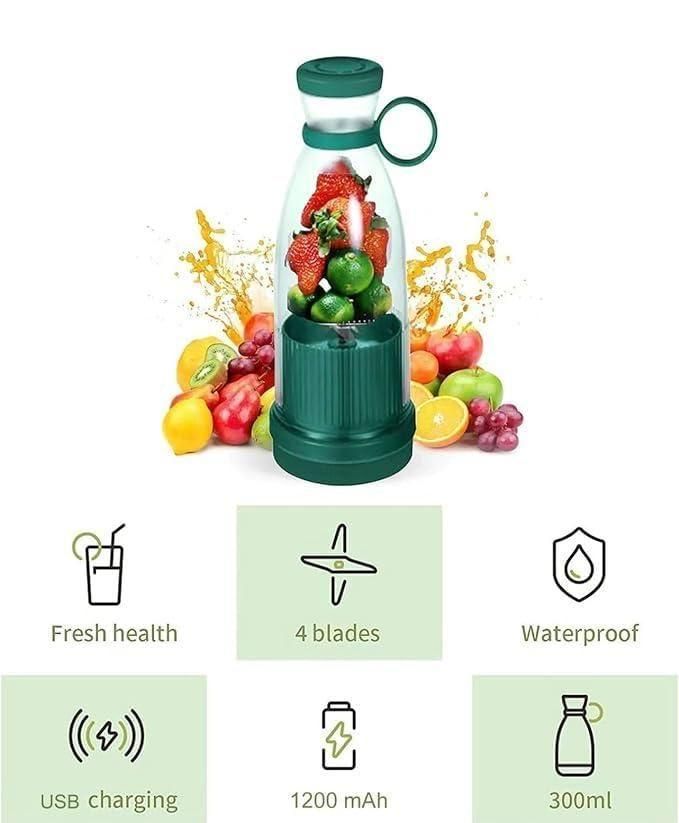 ÉCLAT VOYAGE – Portable USB-C Rechargeable Juicer Blender (380ml)