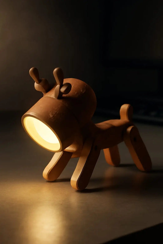 LUMINA CERF – Artisan Deer Silhouette LED Desk Luminaire