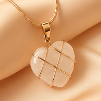 "Éclat du Cœur" Crystal-Encrusted Pendant