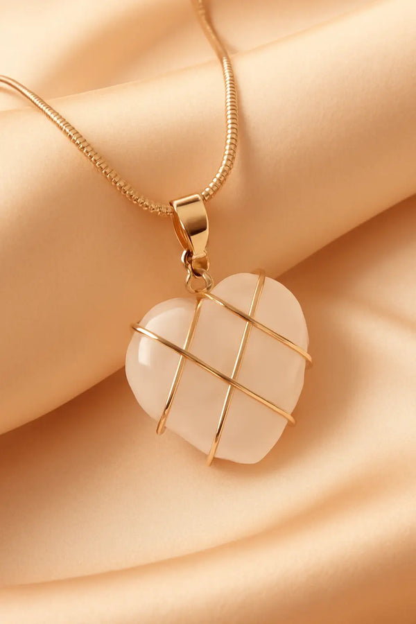 "Éclat du Cœur" Crystal-Encrusted Pendant