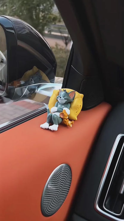 Tom & Jerry Cute Sleeping Car Interior Accessory